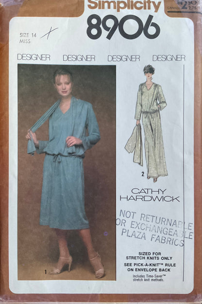 Simplicity 8906 Sewing Pattern (Vintage) UNCUT