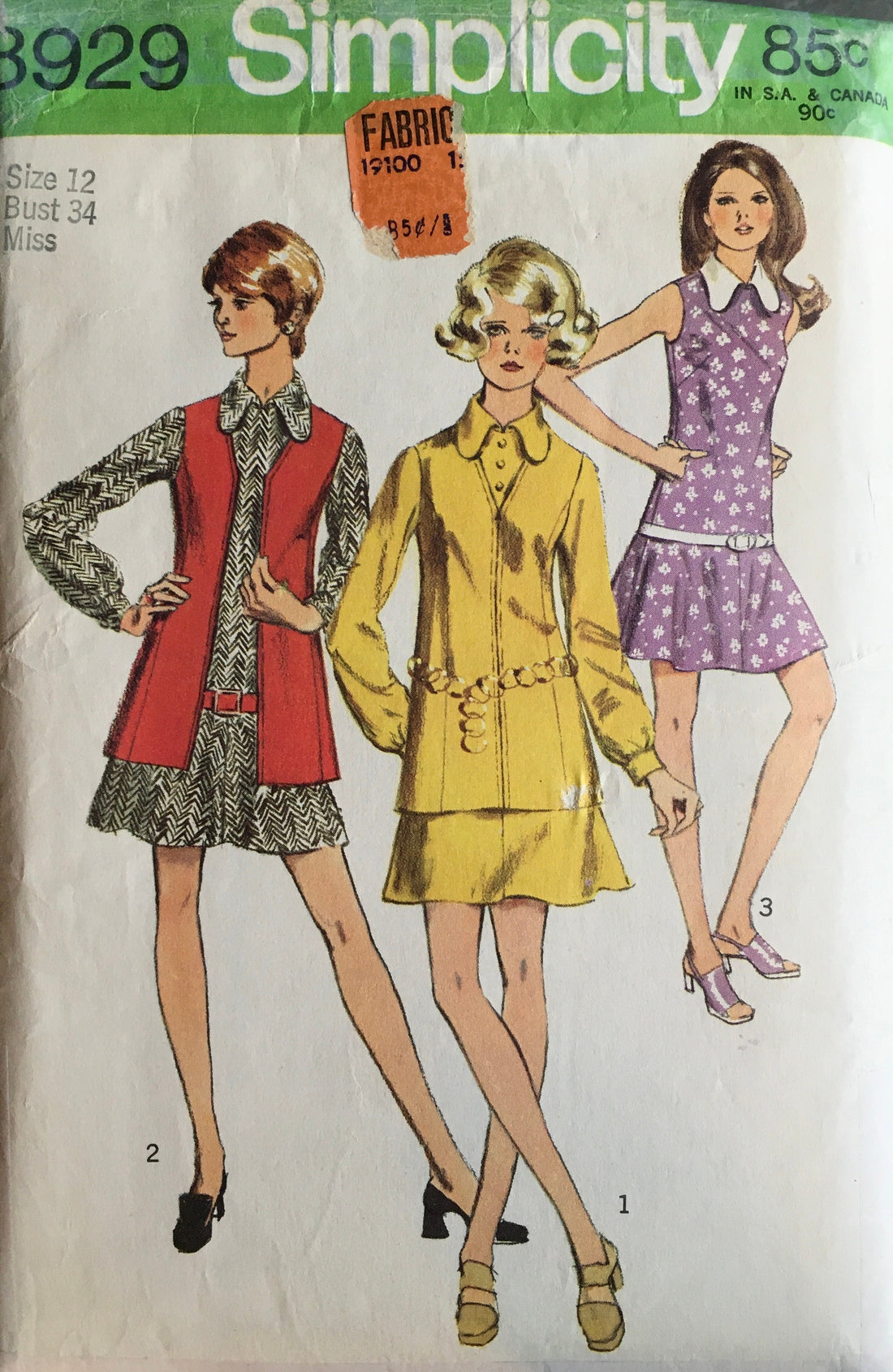 Simplicity 8929 Sewing Pattern (Vintage) UNCUT