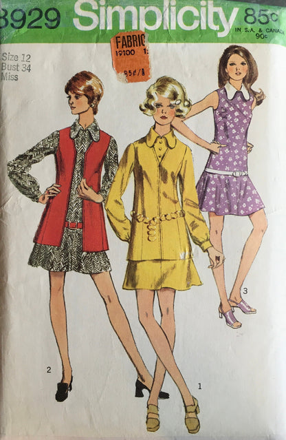 Simplicity 8929 Sewing Pattern (Vintage) UNCUT