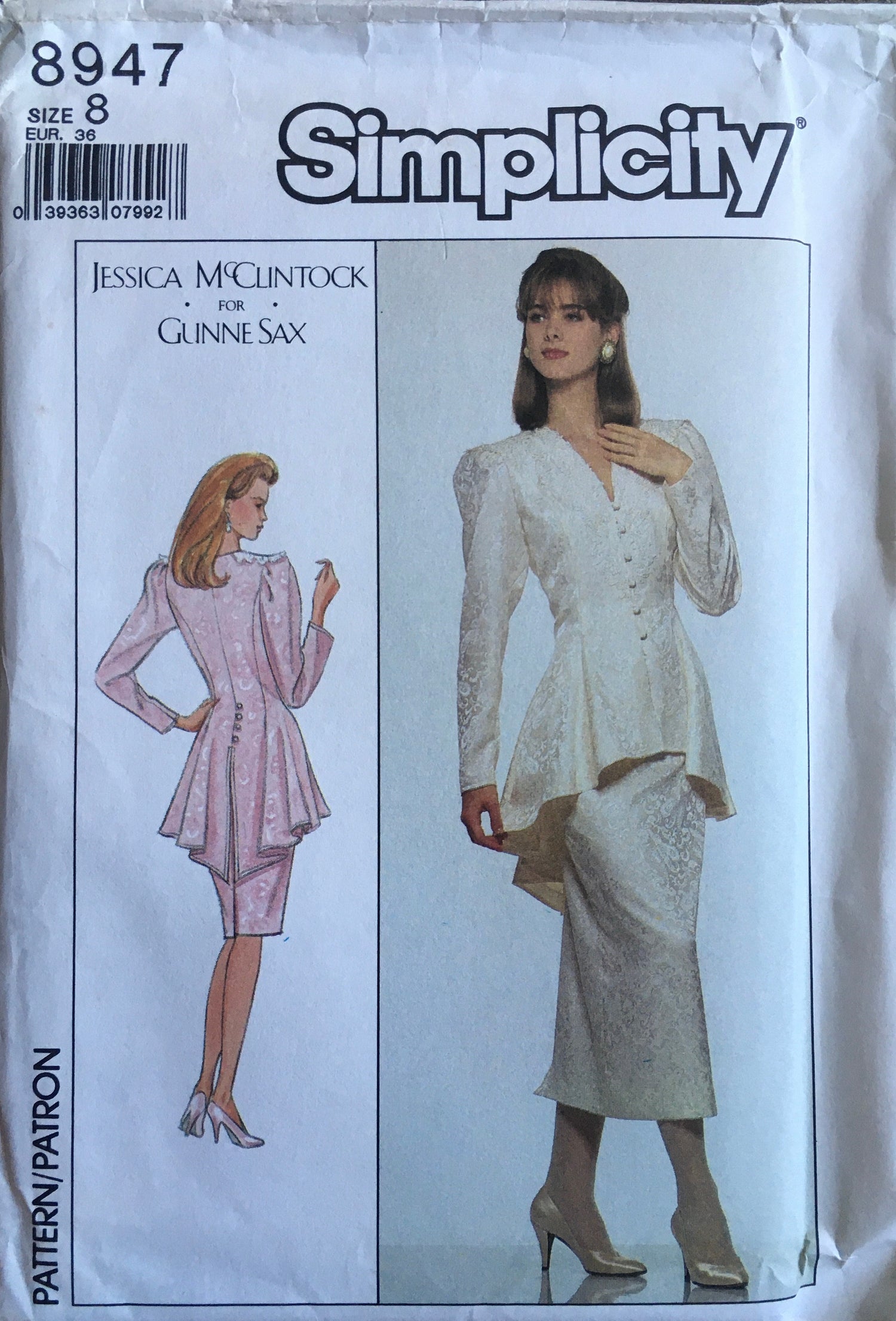 Simplicity 8947 Sewing Pattern (Vintage) UNCUT