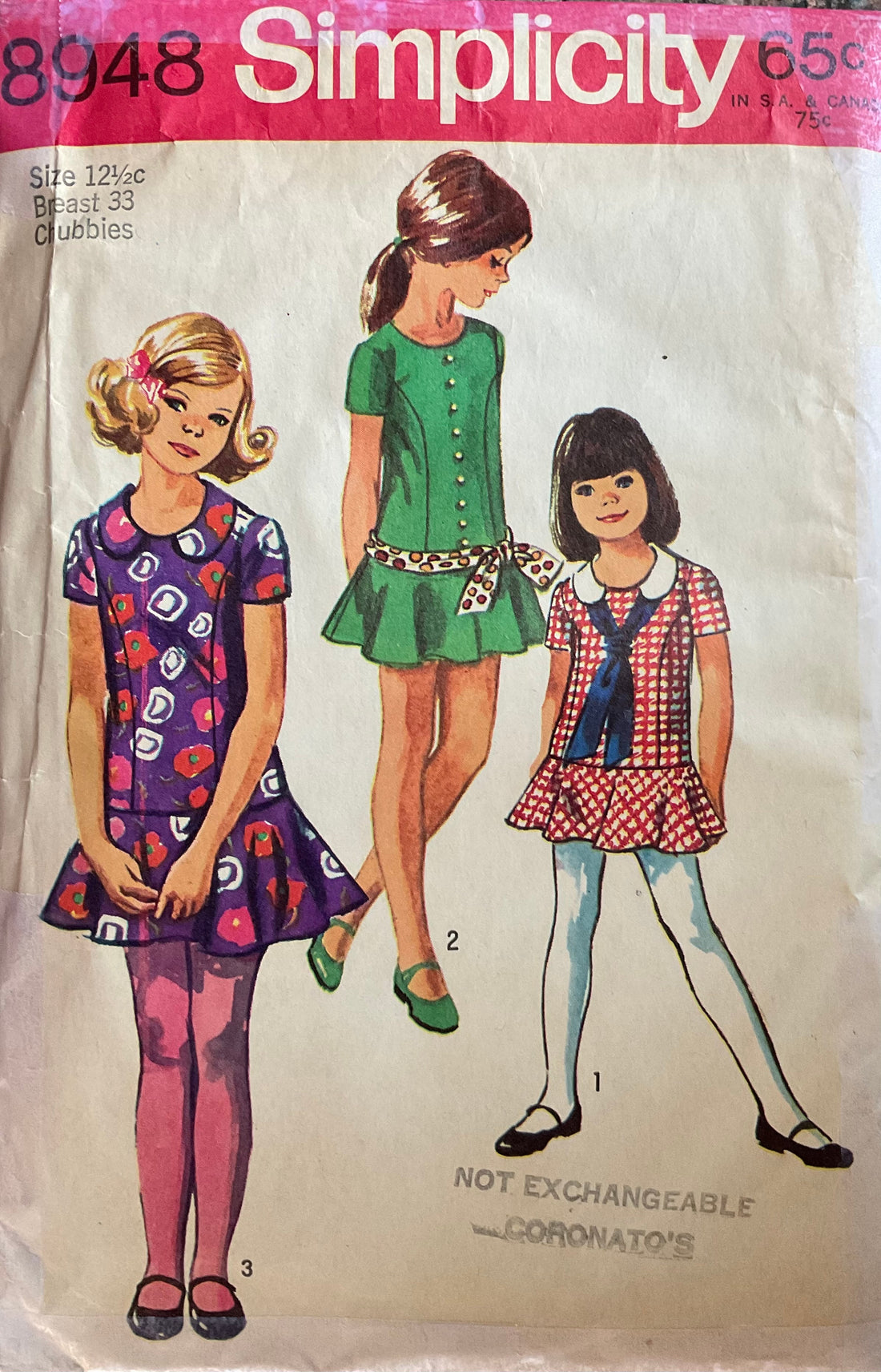 Simplicity 8948 Sewing Pattern (Vintage) UNCUT