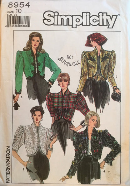 Simplicity 8954 Sewing Pattern (Vintage) CUT