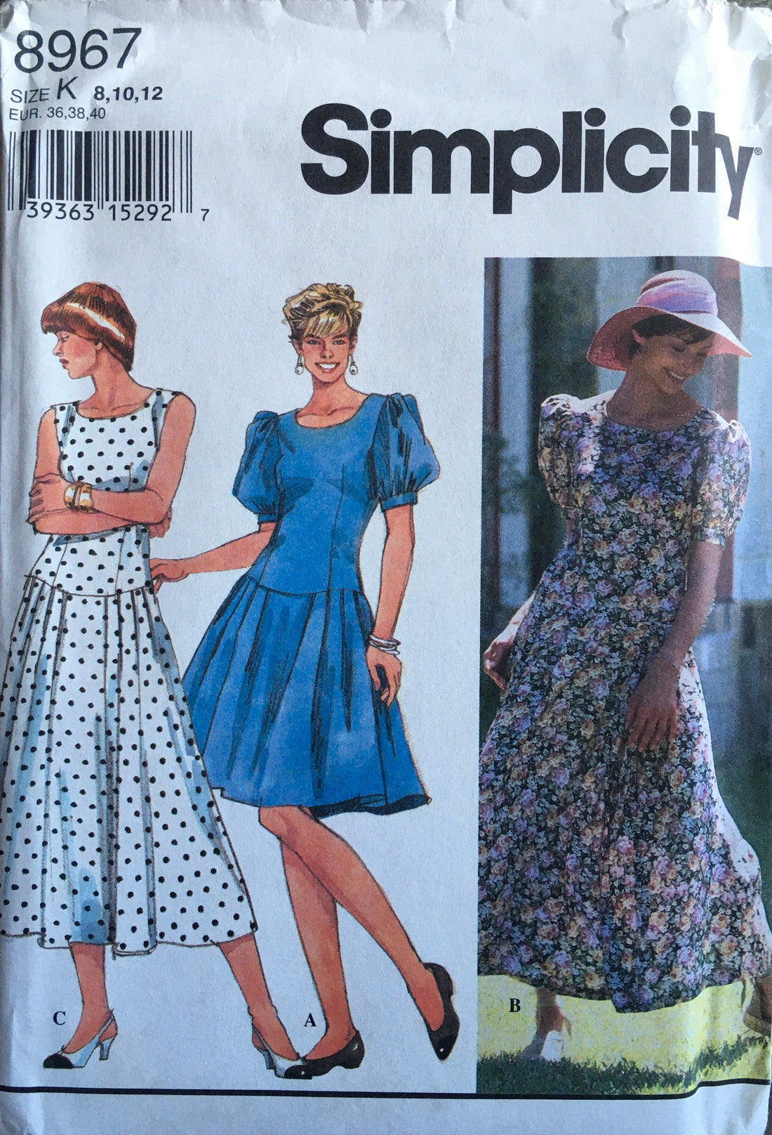 Simplicity 8967 Sewing Pattern (Vintage) UNCUT