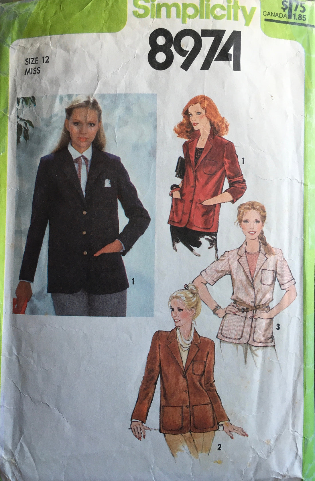 Simplicity 8974 Sewing Pattern (Vintage) CUT