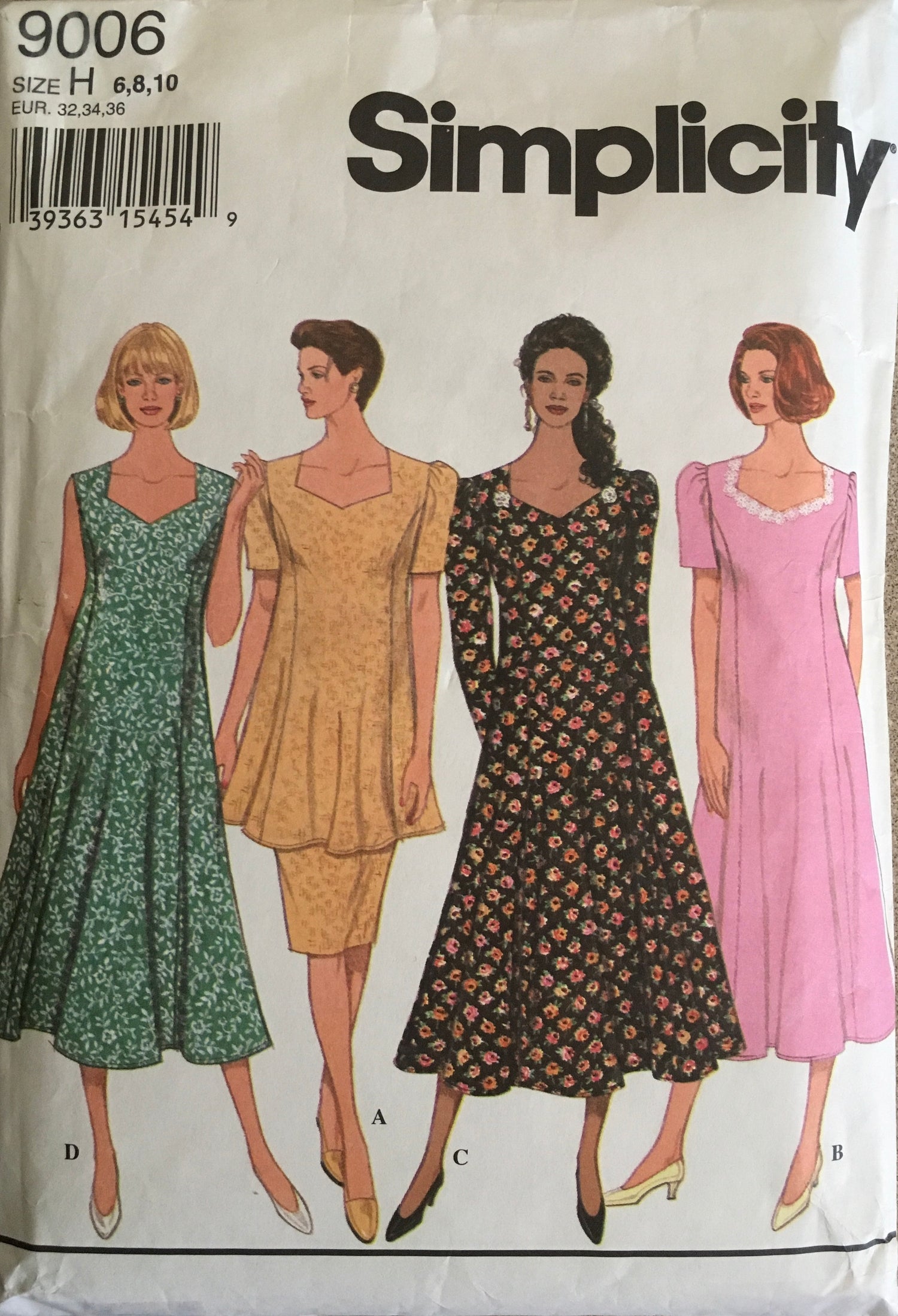 Simplicity 9006 Sewing Pattern (Vintage) UNCUT/CUT