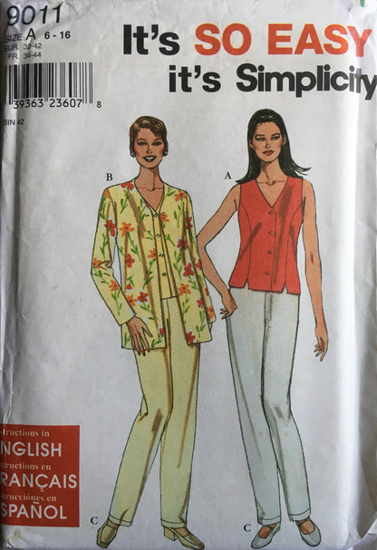 Simplicity 9011 Sewing Pattern (Vintage) UNCUT