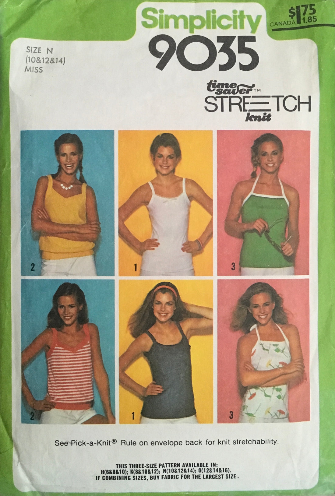 Simplicity 9035 Sewing Pattern (Vintage) CUT