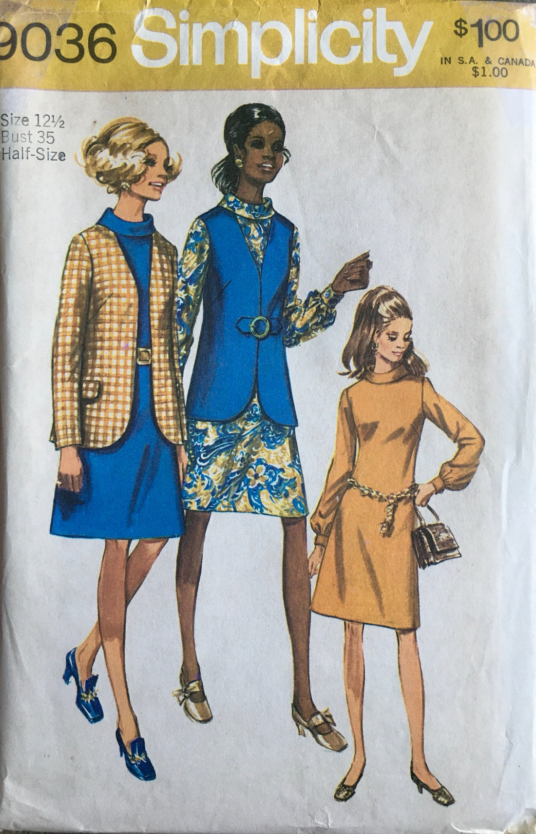 Simplicity 9036 Sewing Pattern (Vintage) UNCUT