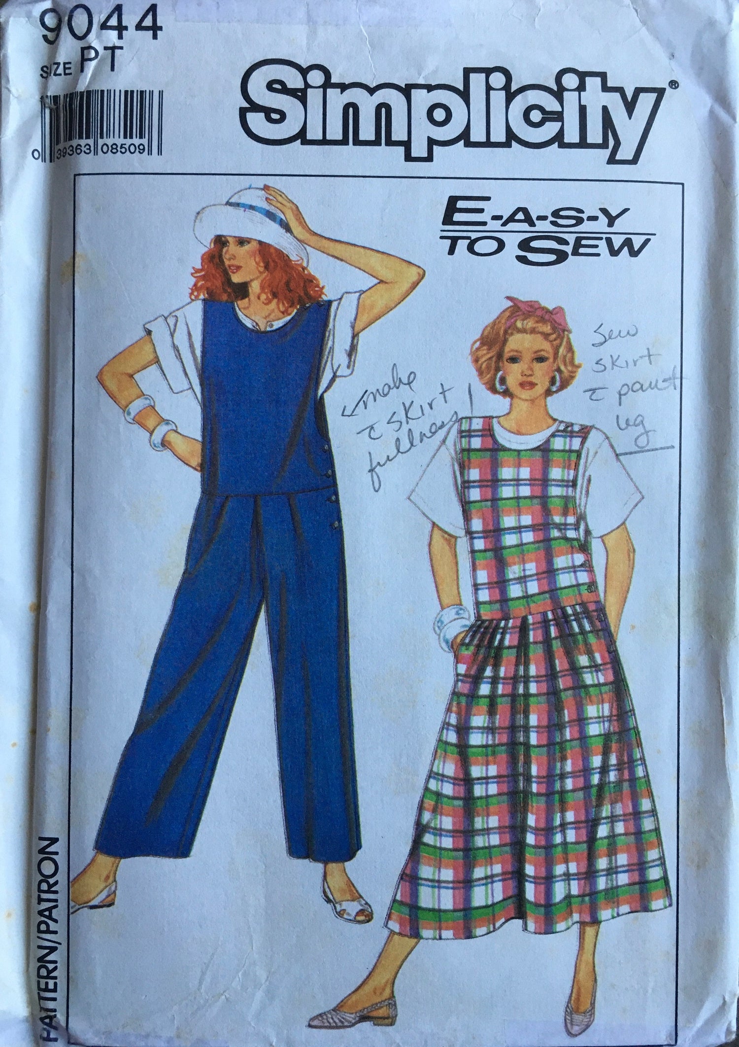 Simplicity 9044 Sewing Pattern (Vintage) UNCUT/CUT