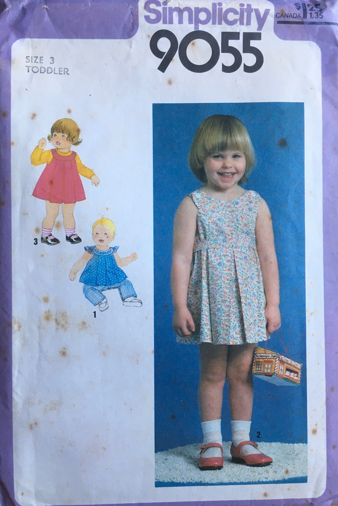 Simplicity 9055 Sewing Pattern (Vintage) CUT