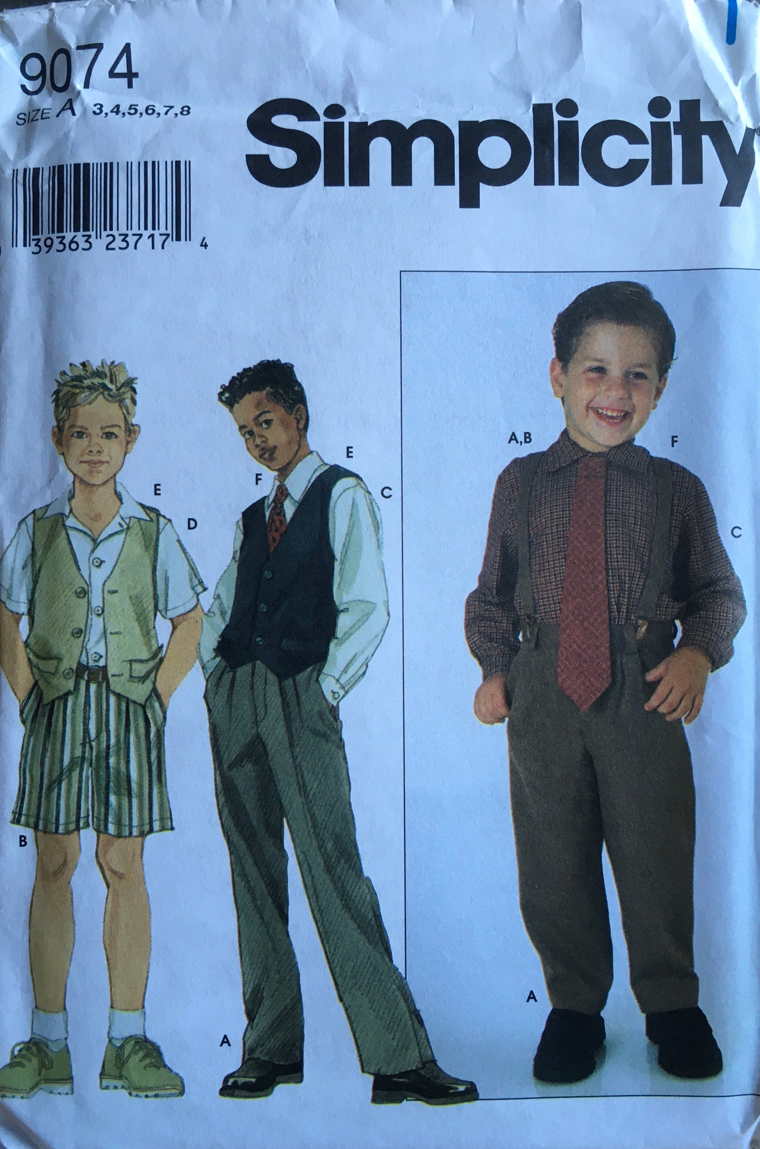 Simplicity 9074 Sewing Pattern (Vintage) UNCUT