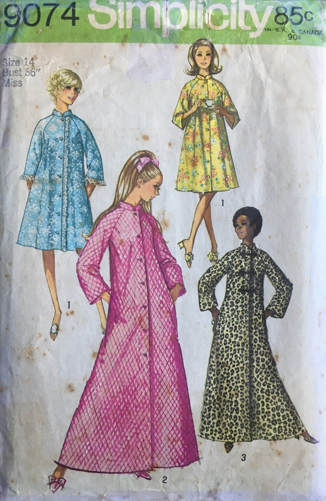 Simplicity 9074 Sewing Pattern (Vintage) UNCUT/CUT