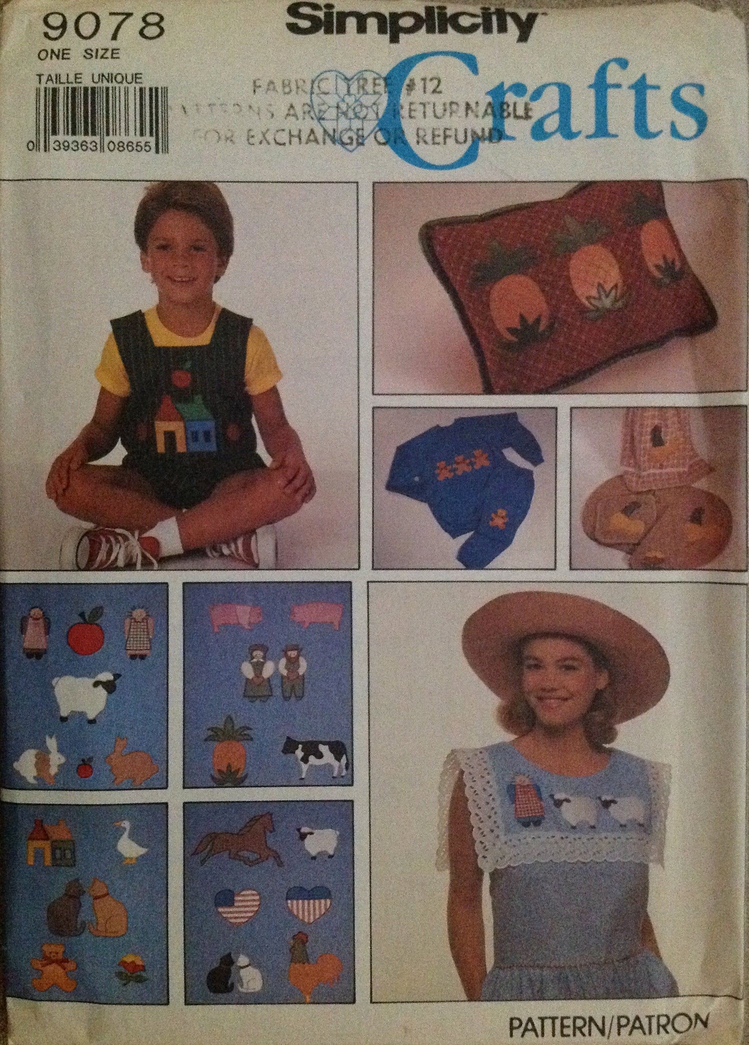 Simplicity 9078 Sewing Pattern (Vintage) UNCUT