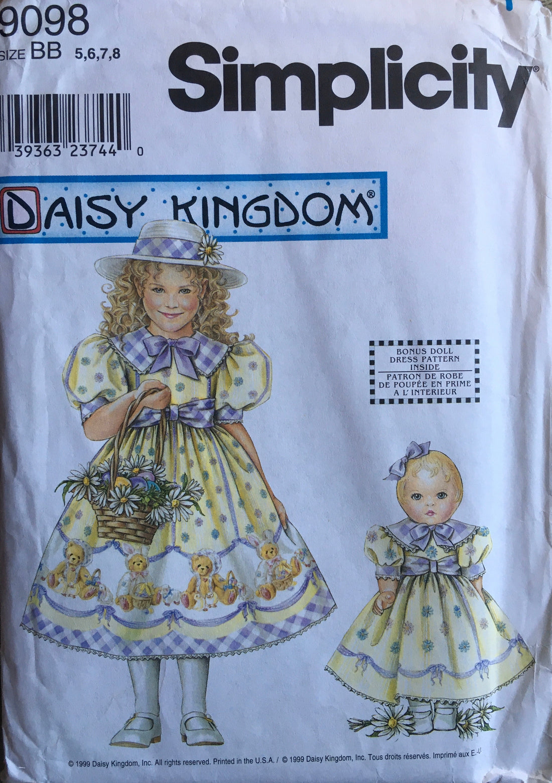 Simplicity 9098 Sewing Pattern (Vintage) UNCUT