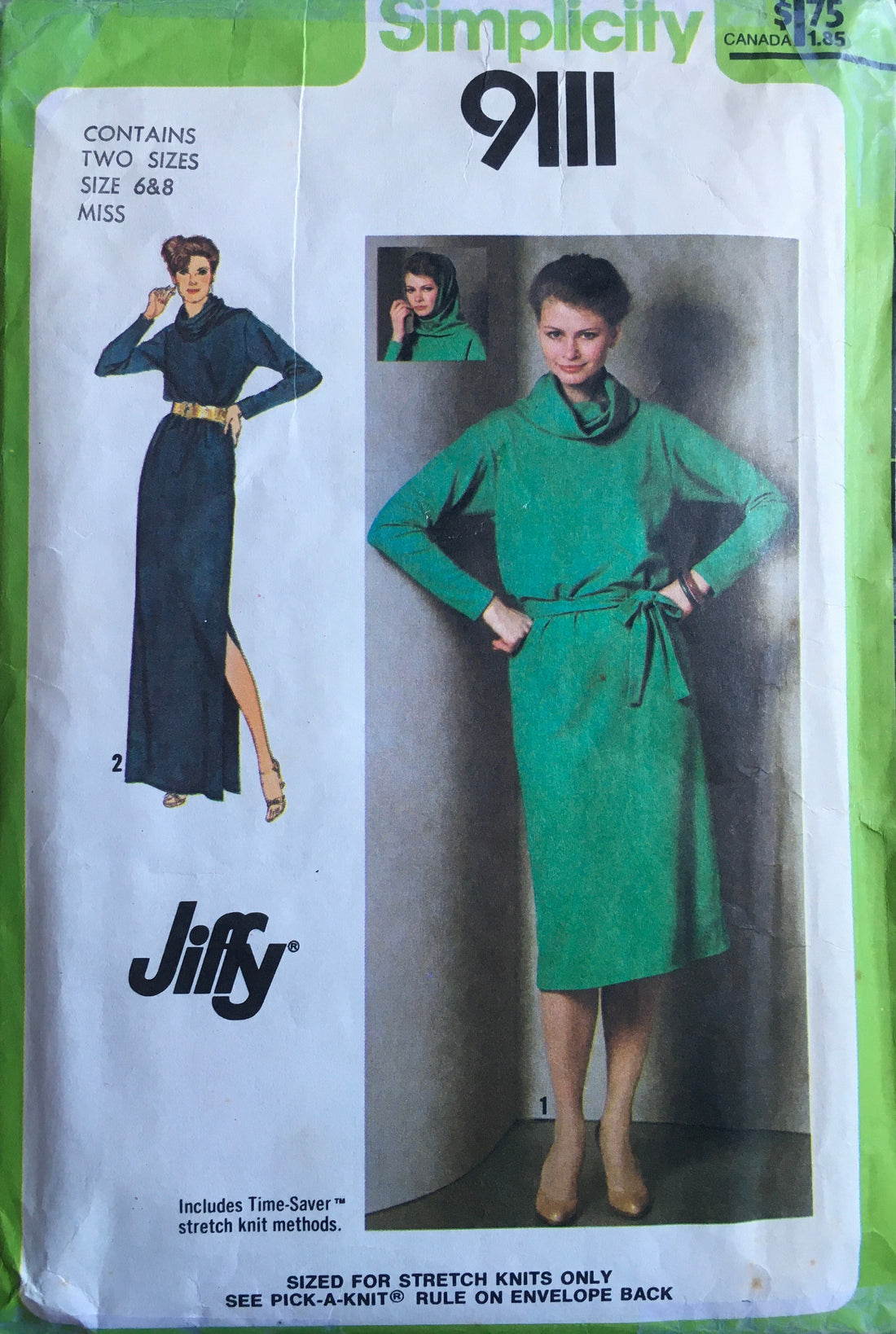 Simplicity 9111 Sewing Pattern (Vintage) UNCUT/CUT