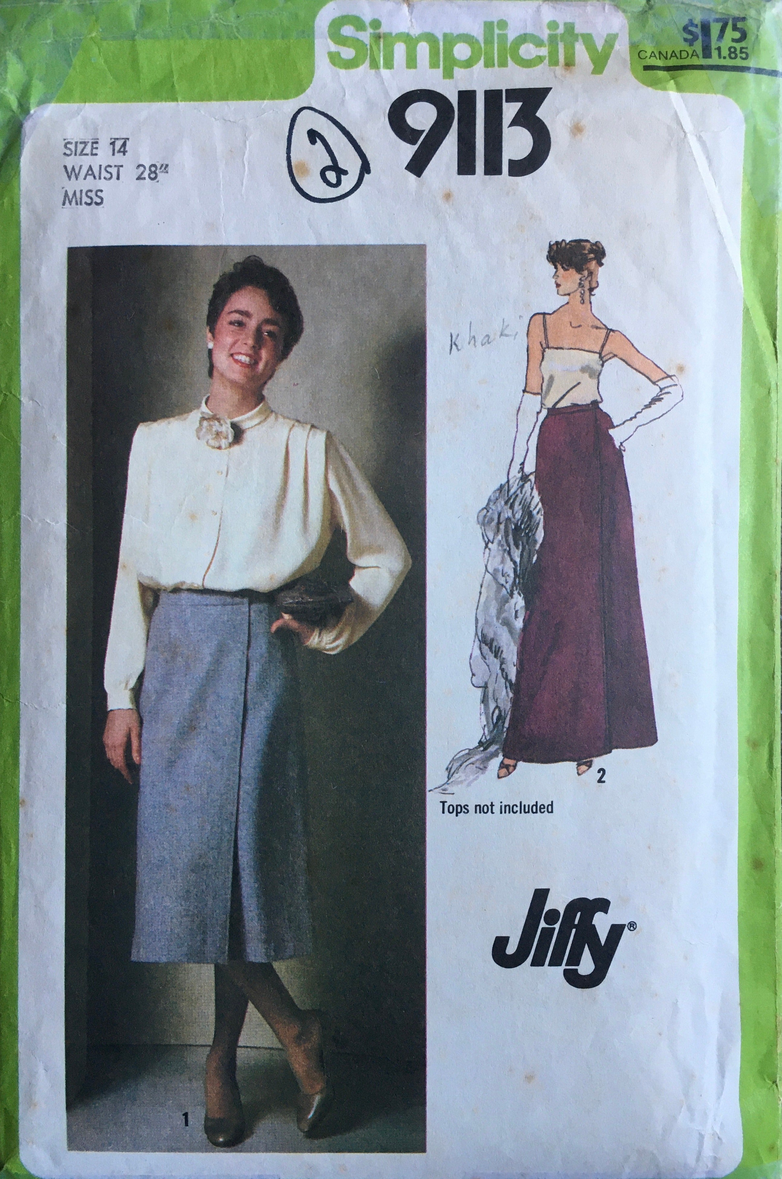 Simplicity 9113 Sewing Pattern (Vintage) CUT