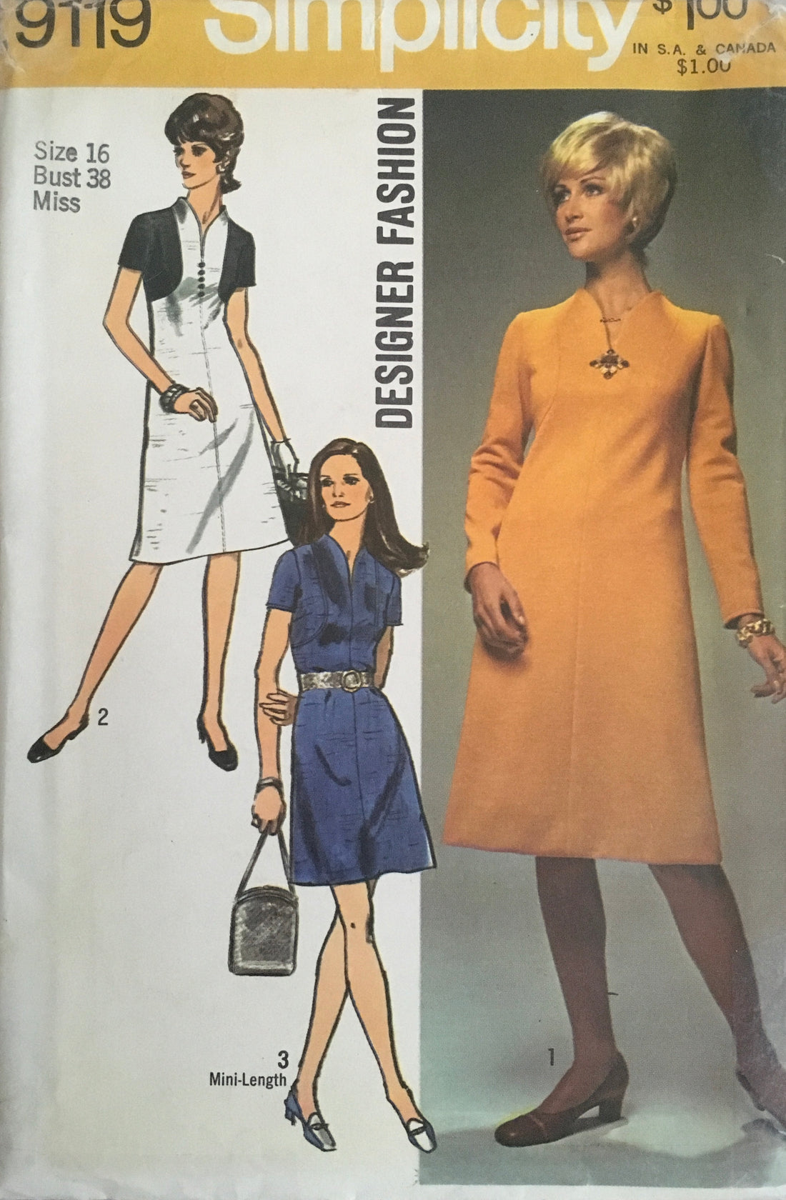 Simplicity 9119 Sewing Pattern (Vintage) UNCUT