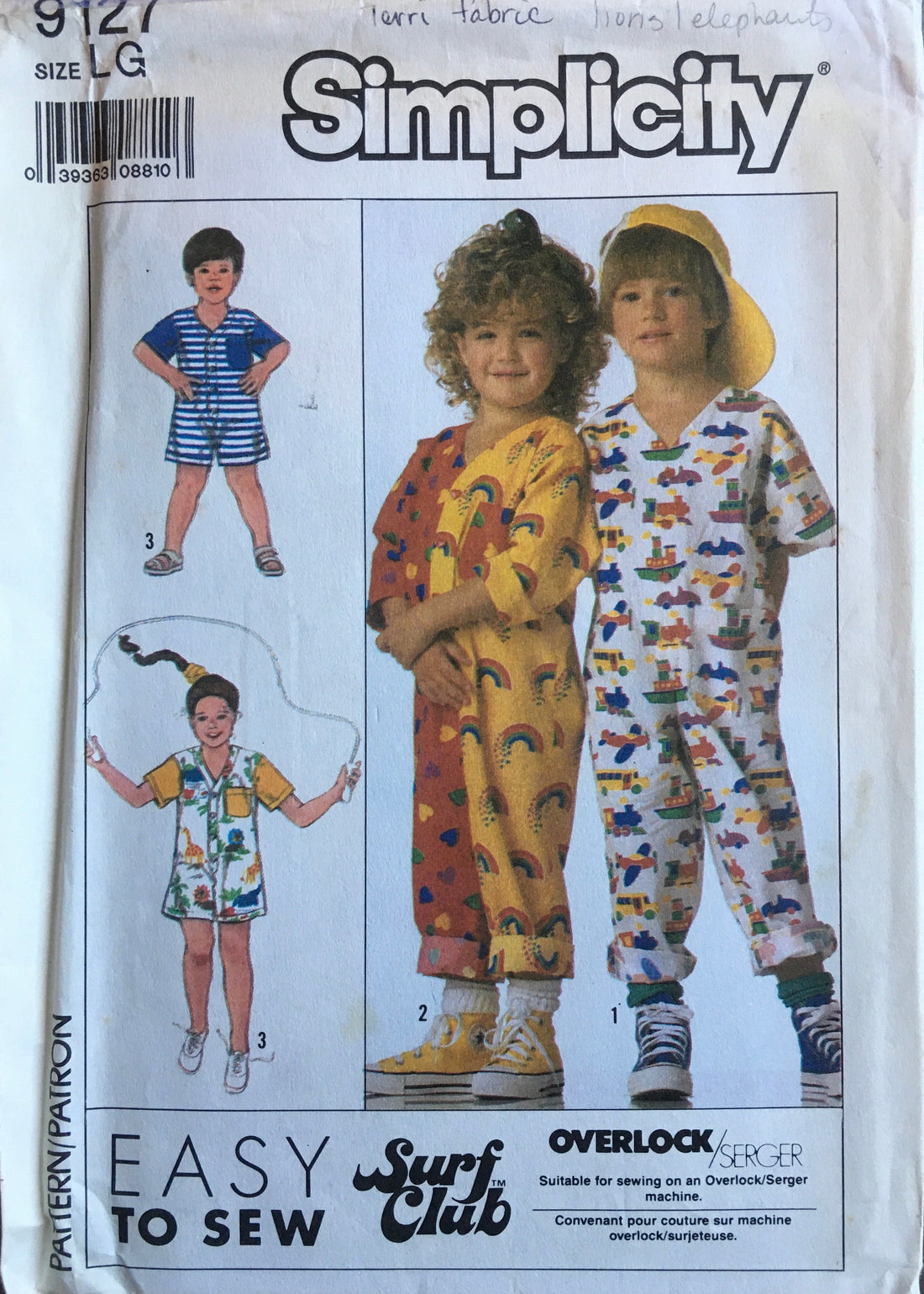 Simplicity 9127 Sewing Pattern (Vintage) UNCUT