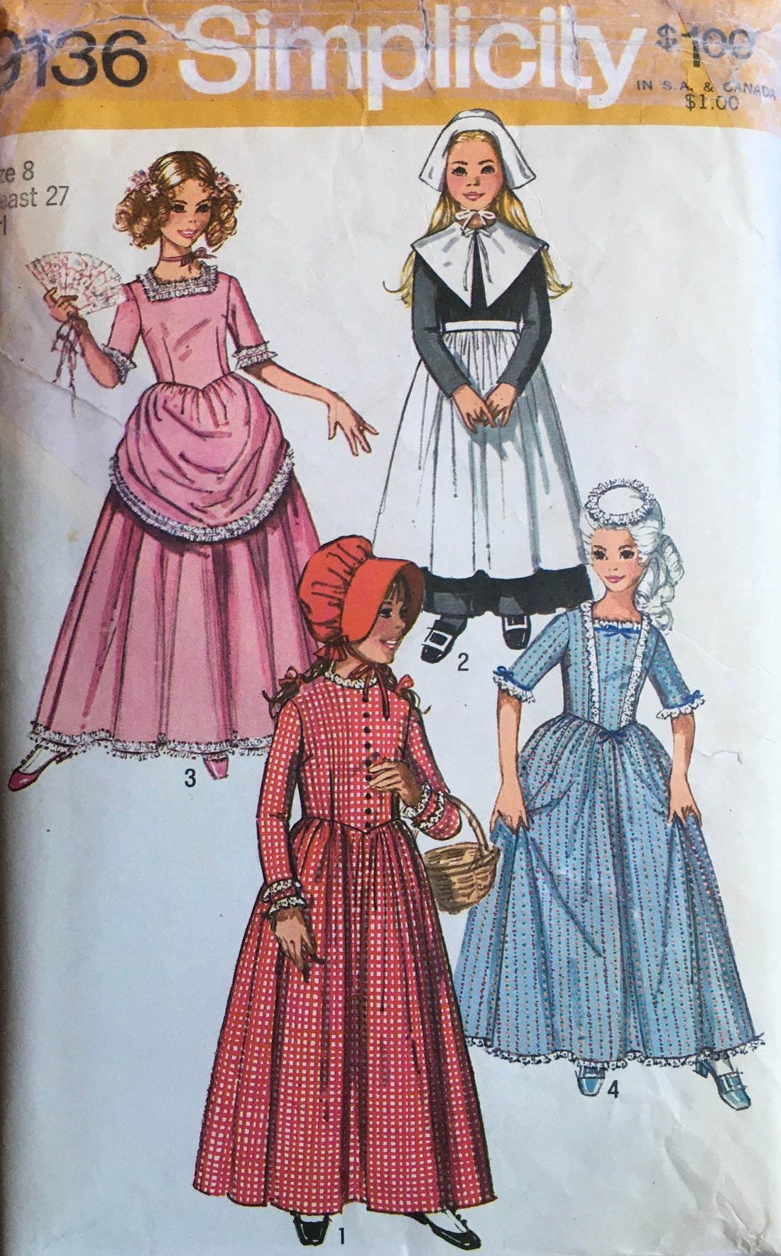 Simplicity 9136 Sewing Pattern (Vintage) UNCUT