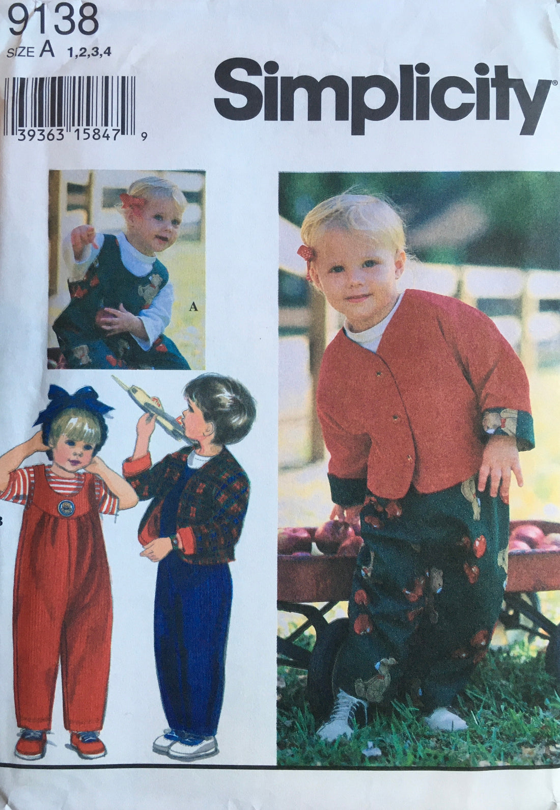Simplicity 9138 Sewing Pattern (Vintage) UNCUT