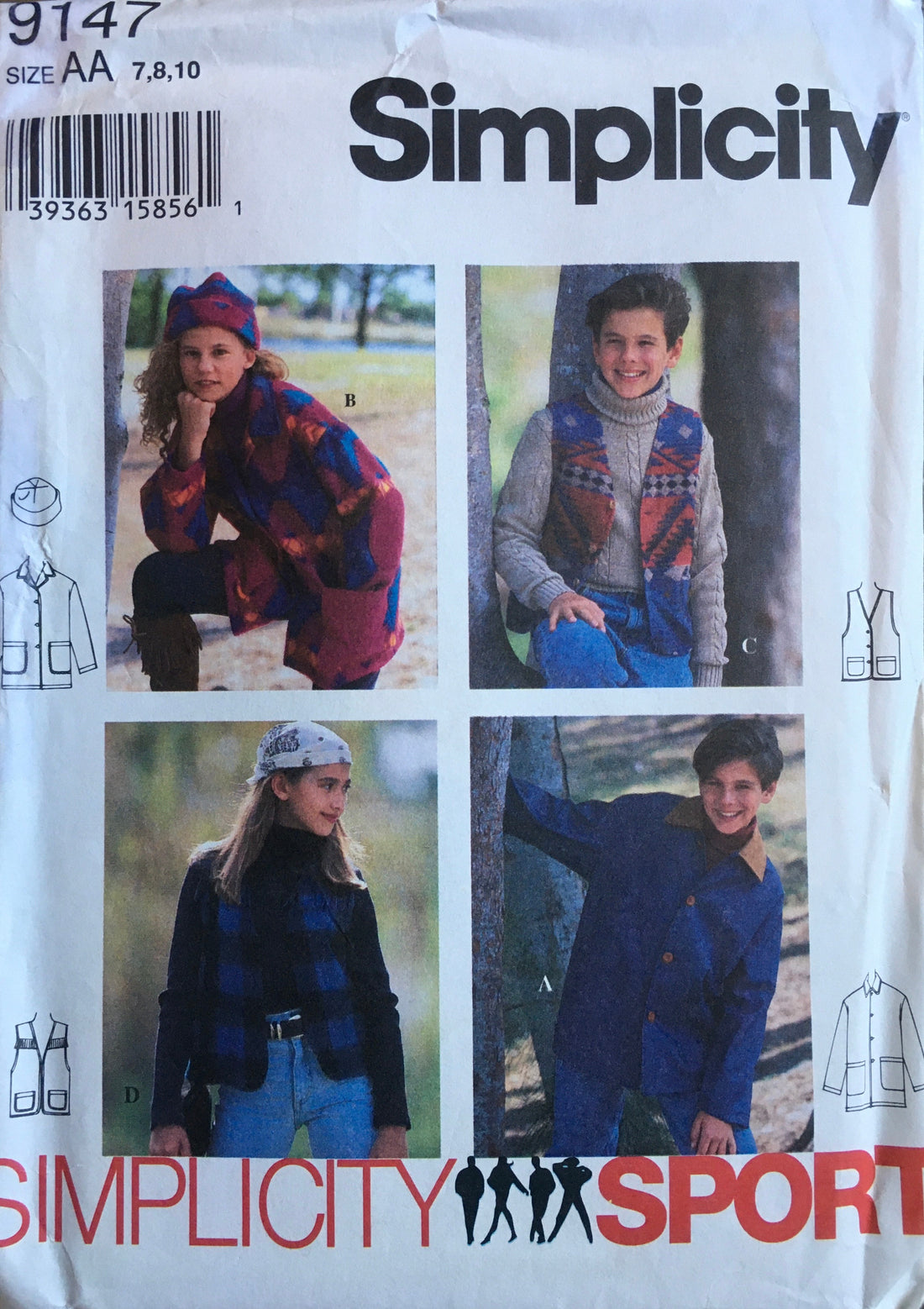 Simplicity 9147 Sewing Pattern (Vintage) UNCUT