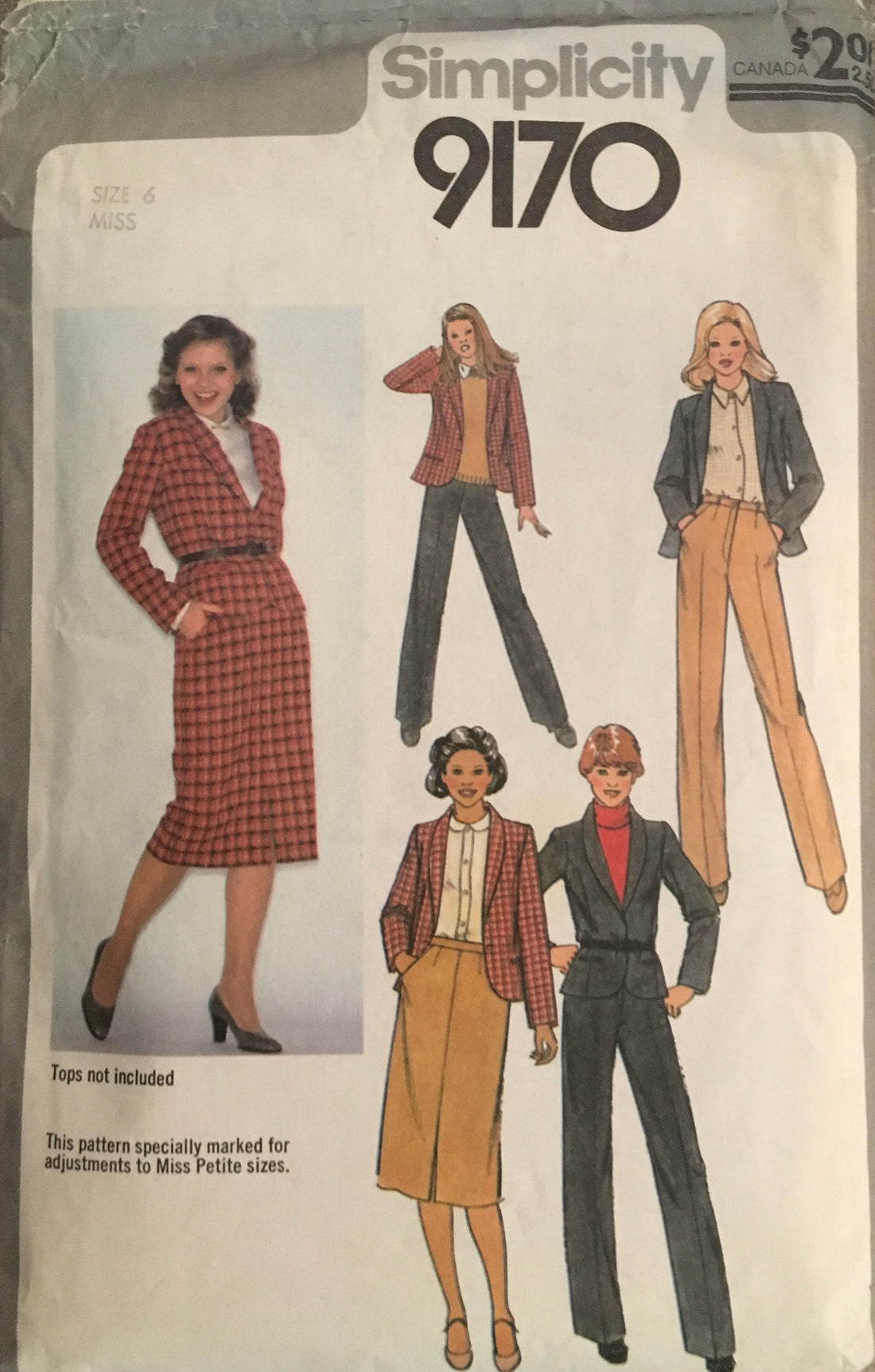 Simplicity 9170 Sewing Pattern (Vintage) CUT