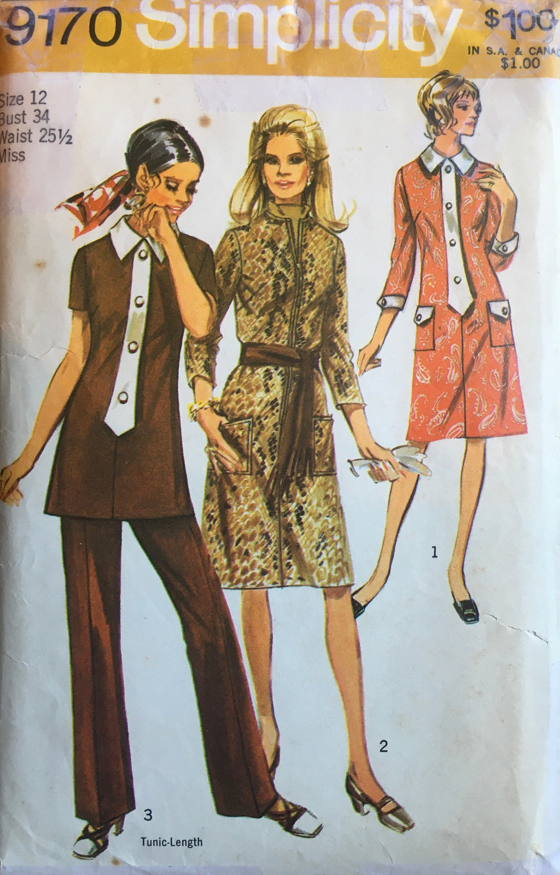 Simplicity 9170 Sewing Pattern (Vintage) CUT