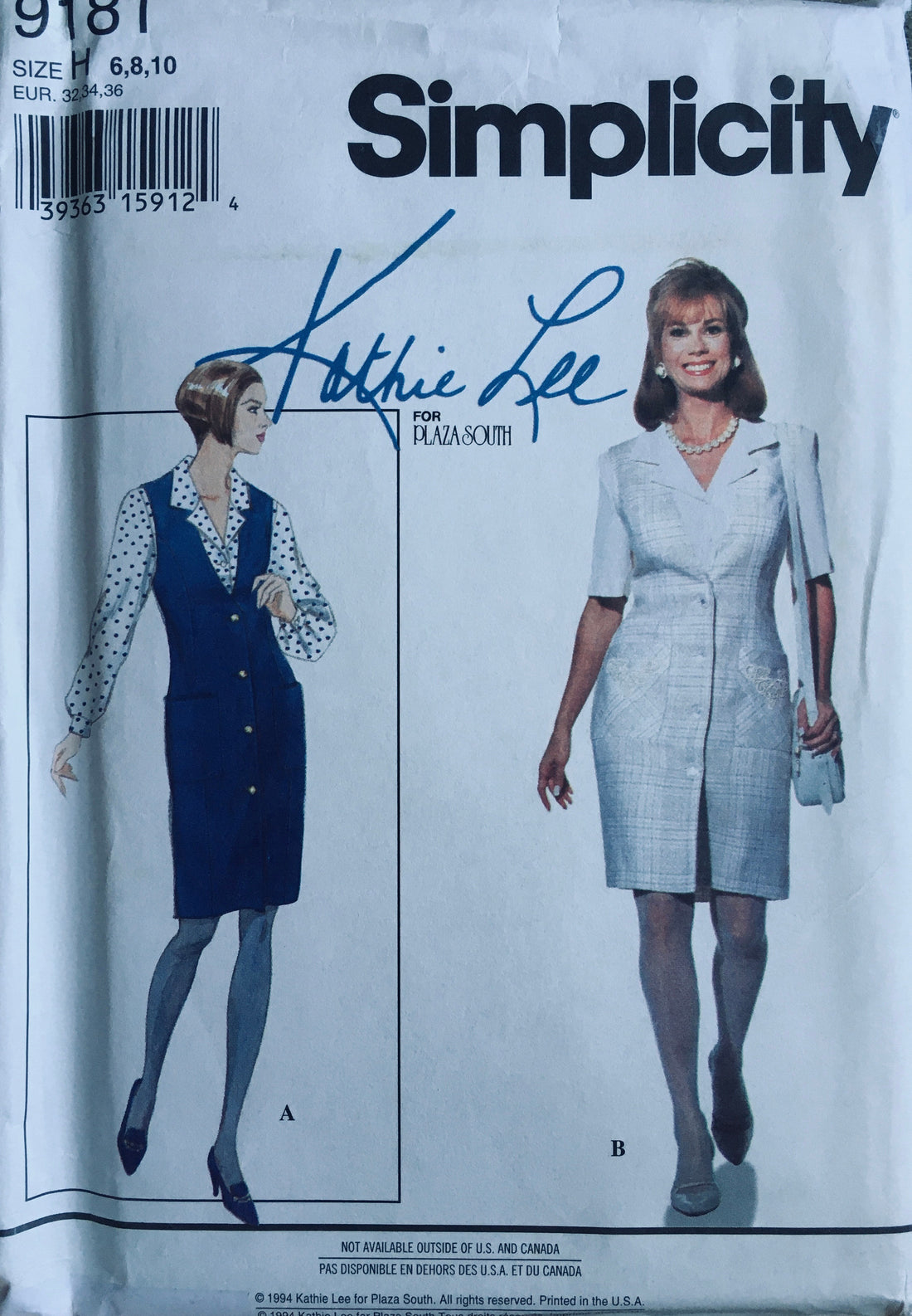 Simplicity 9181 Sewing Pattern (Vintage) UNCUT