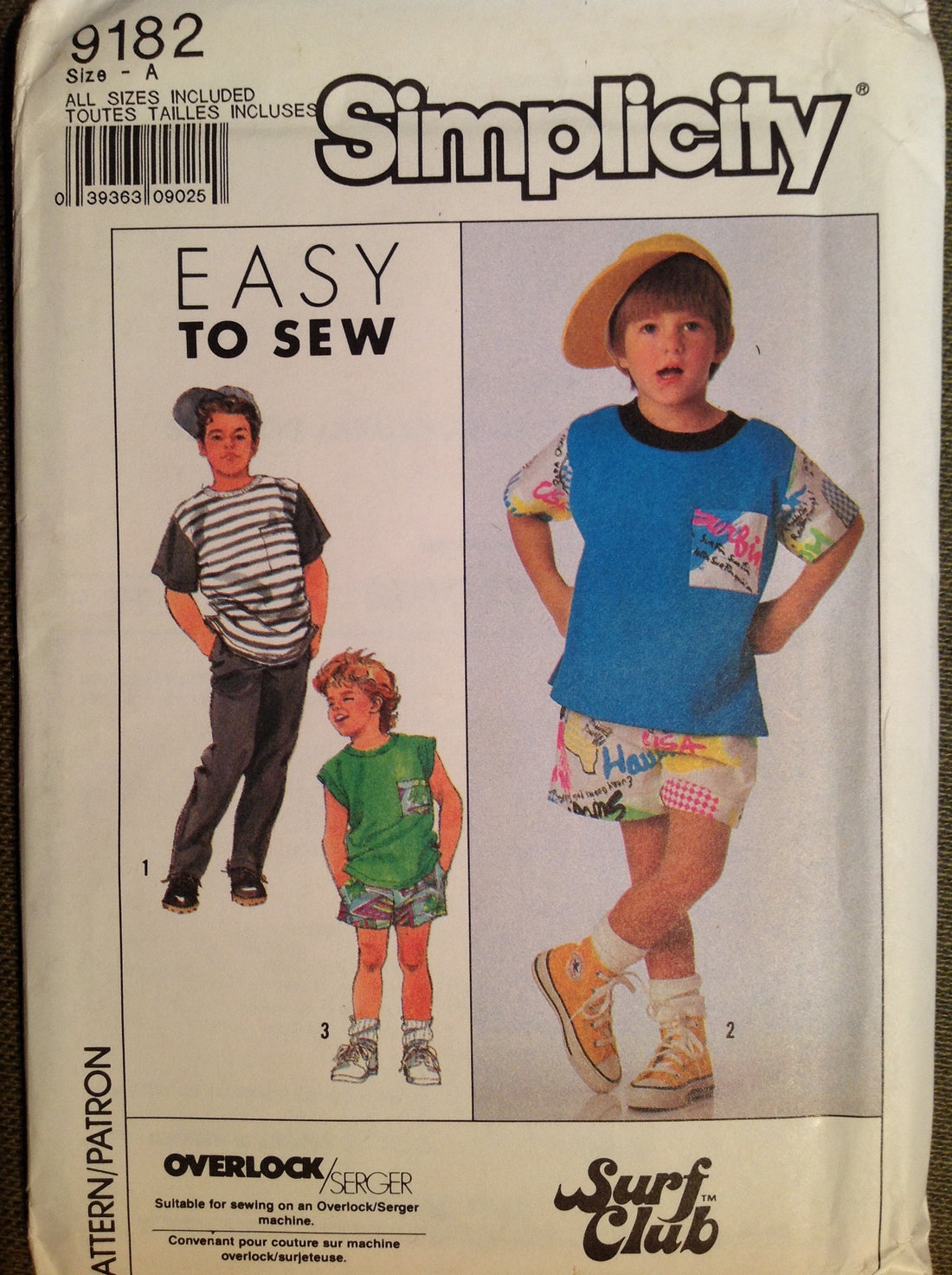 Simplicity 9182 Sewing Pattern (Vintage) UNCUT
