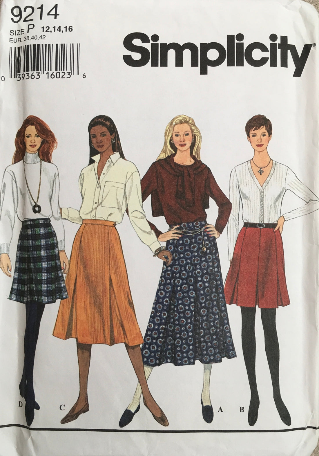 Simplicity 9214 Sewing Pattern (Vintage) UNCUT