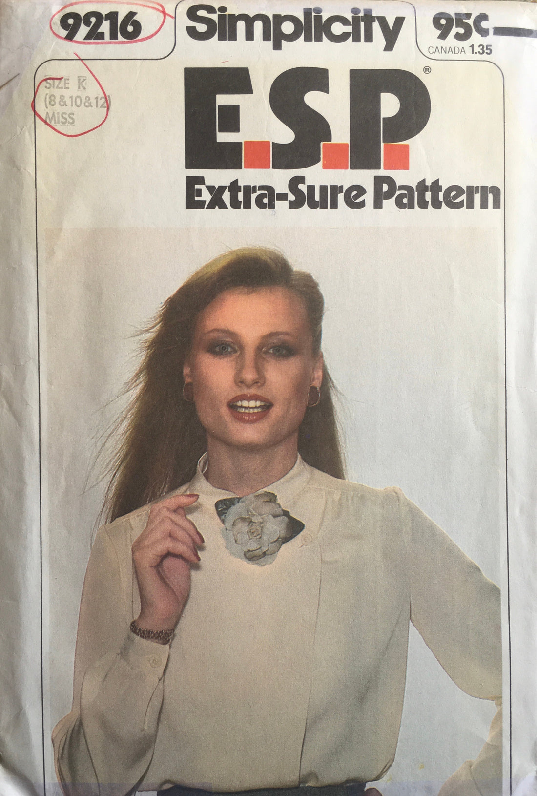 Simplicity 9216 Sewing Pattern (Vintage) UNCUT