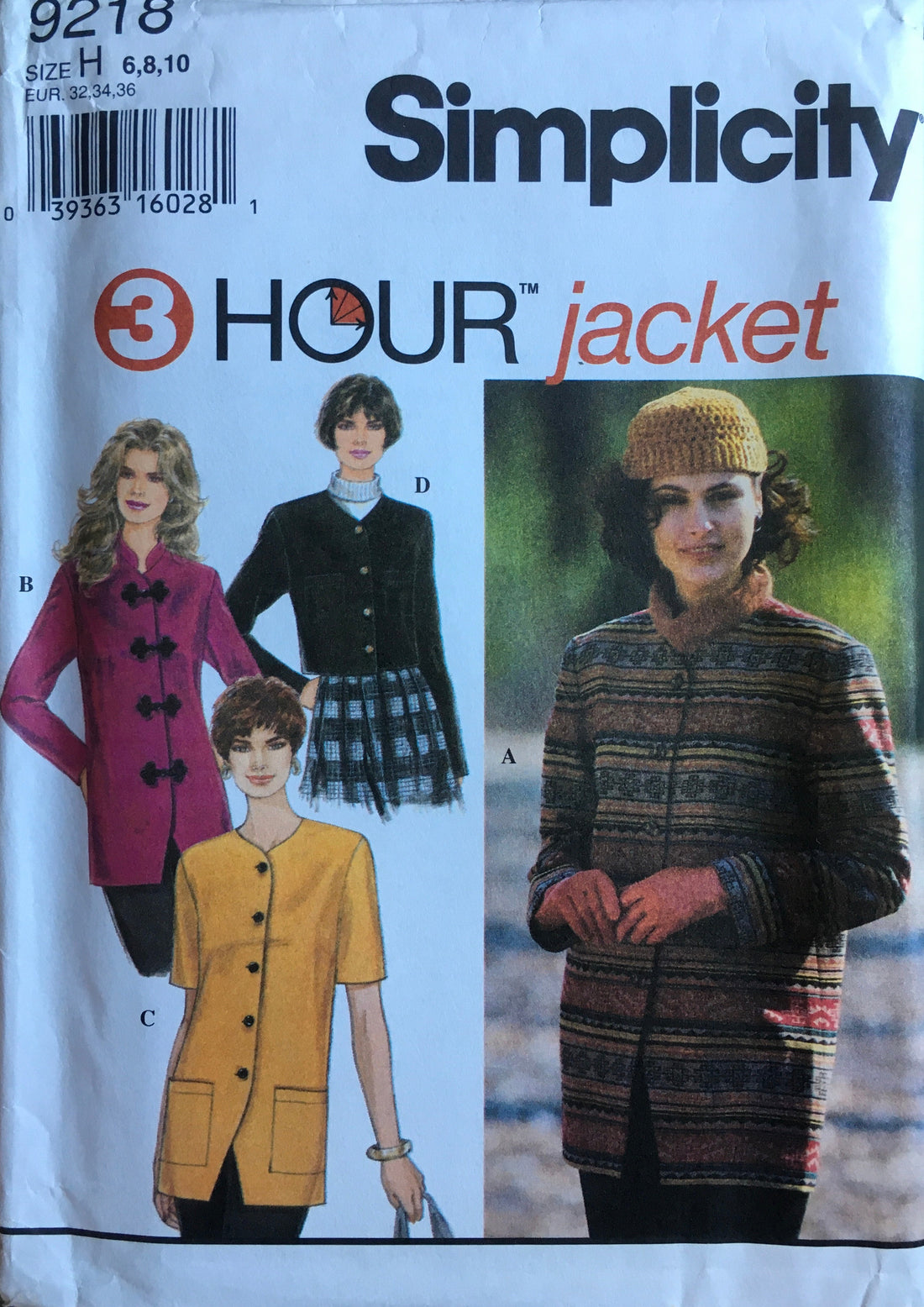 Simplicity 9218 Sewing Pattern (Vintage) UNCUT