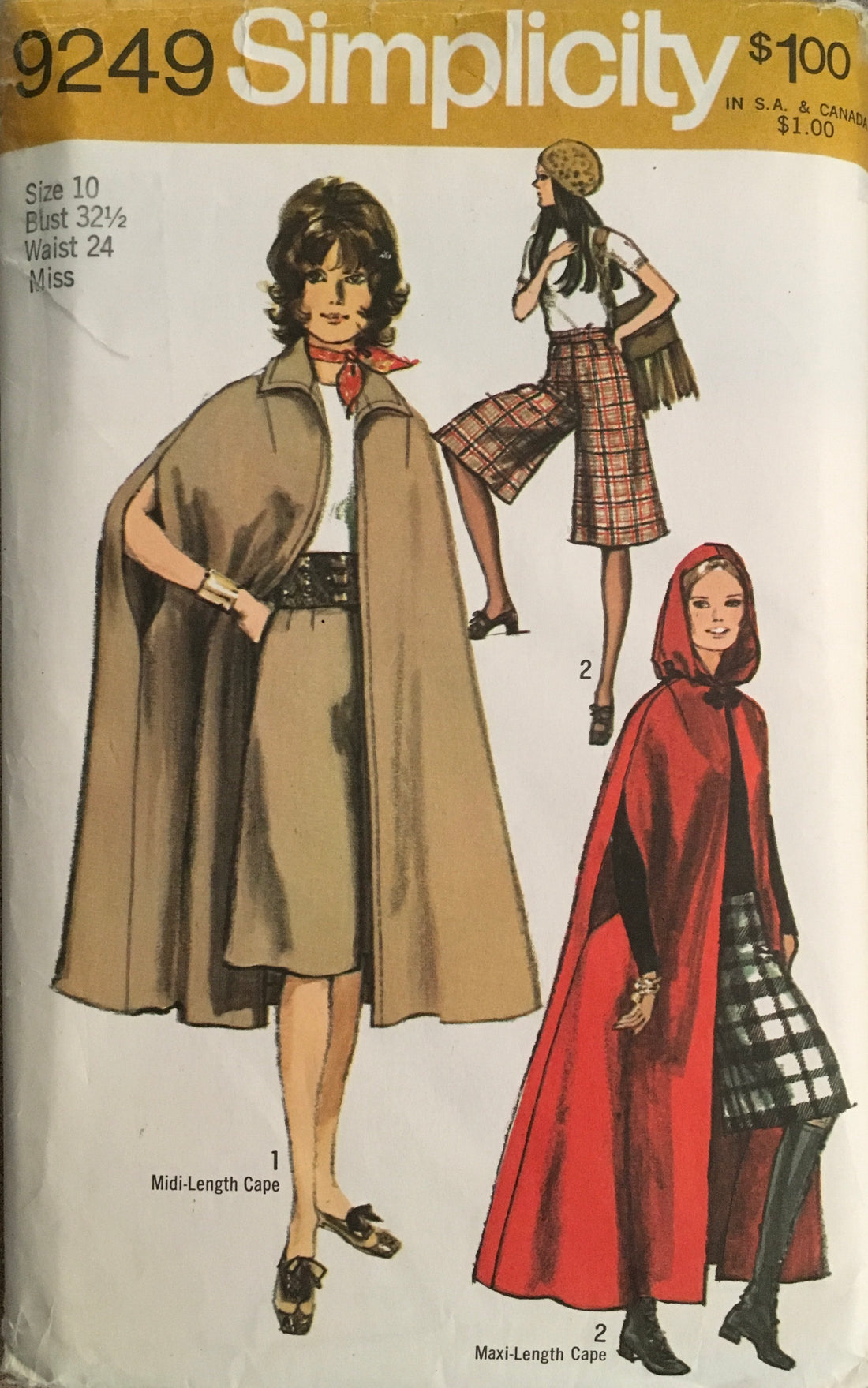 Simplicity 9249 Sewing Pattern (Vintage) UNCUT/CUT