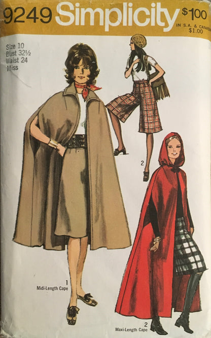 Simplicity 9249 Sewing Pattern (Vintage) UNCUT/CUT