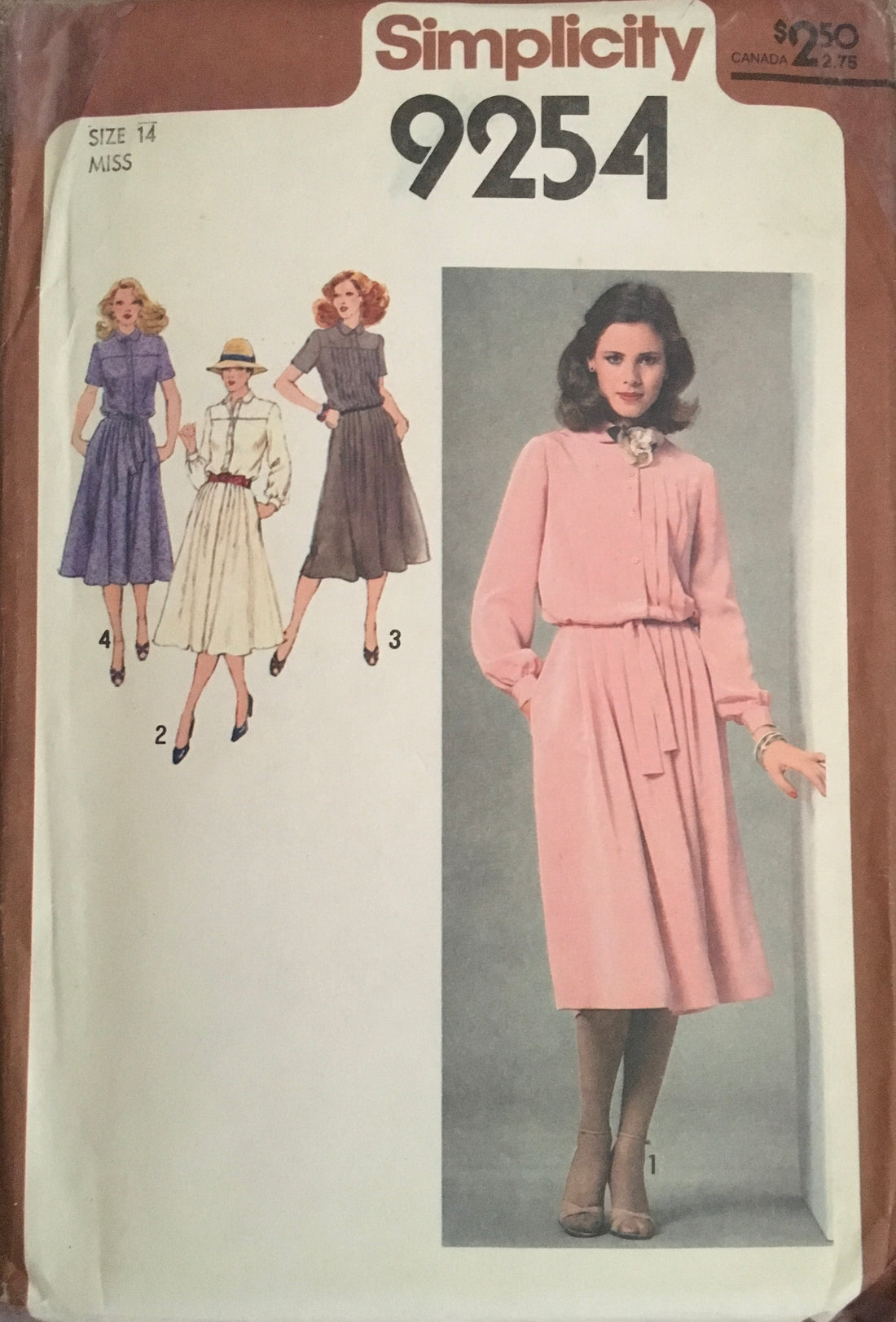 Simplicity 9254 Sewing Pattern (Vintage) UNCUT