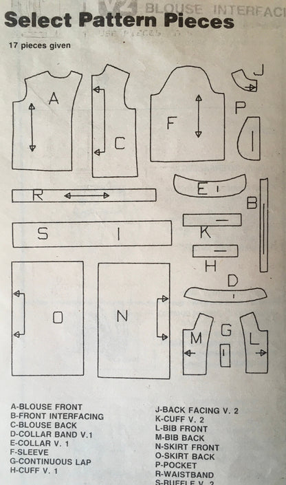Simplicity 9282 Sewing Pattern (Vintage) CUT