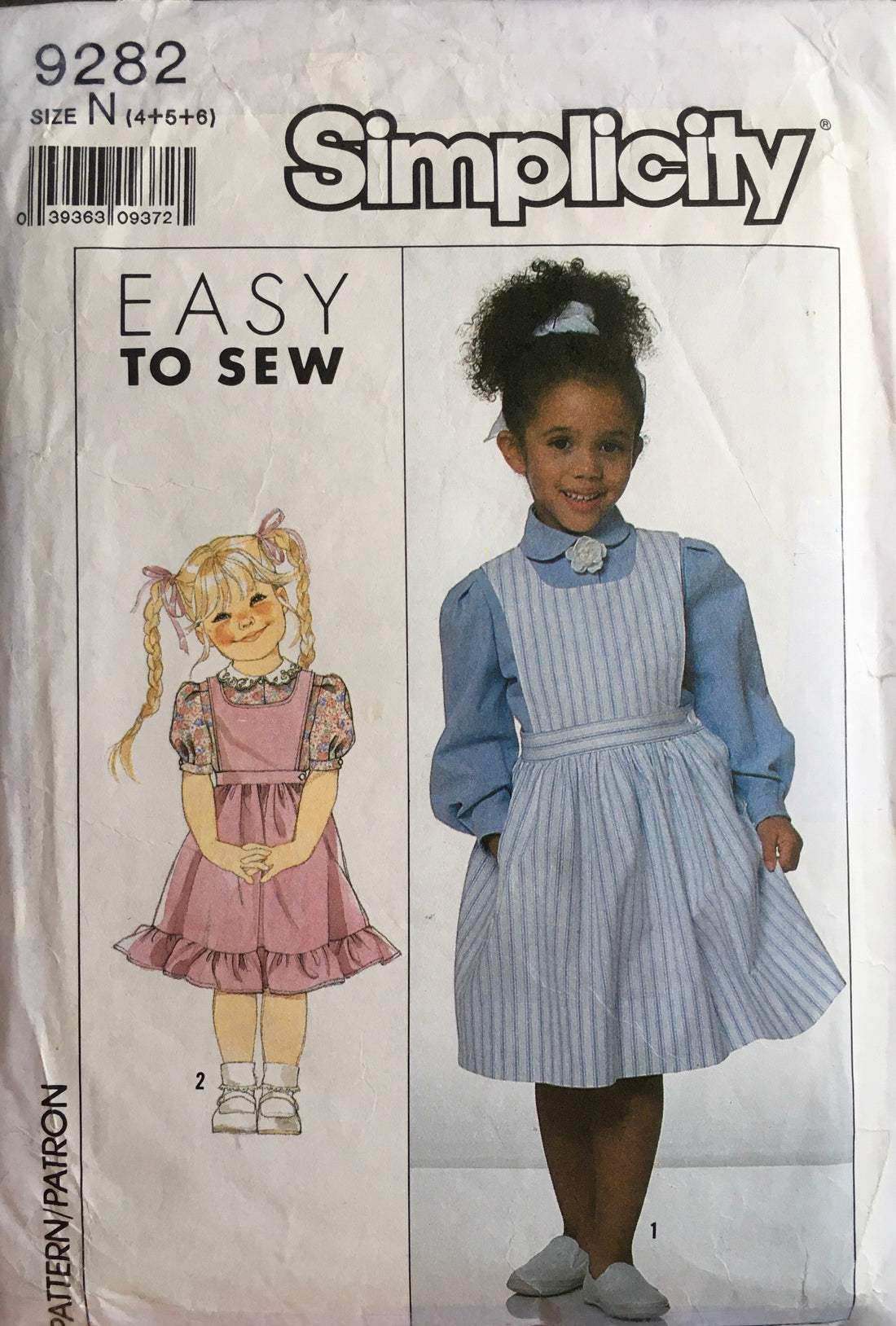 Simplicity 9282 Sewing Pattern (Vintage) CUT