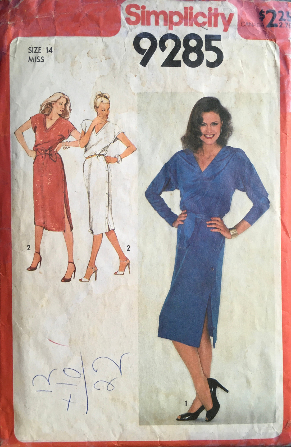 Simplicity 9285/9294 Sewing Pattern (Vintage) CUT