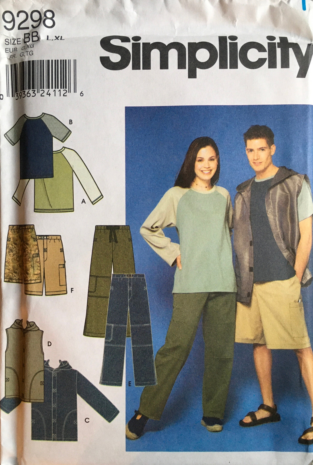 Simplicity 9298 Sewing Pattern (Vintage) UNCUT