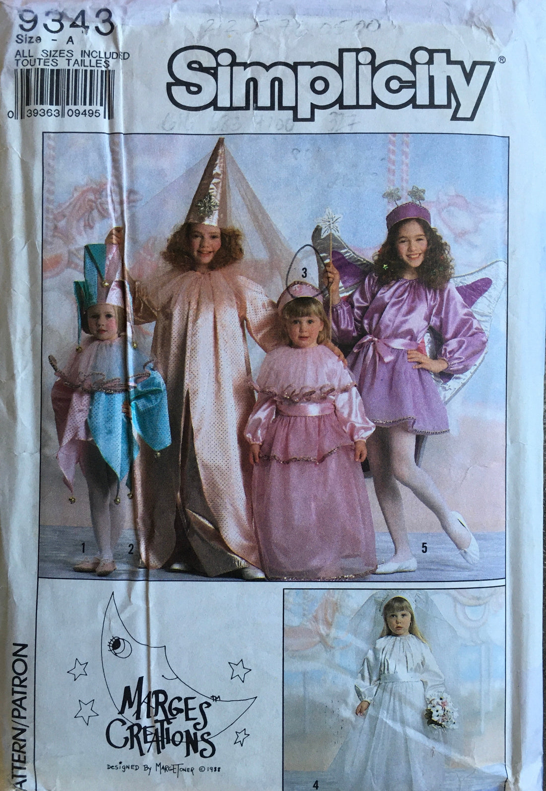 Simplicity 9343 Sewing Pattern (Vintage) CUT