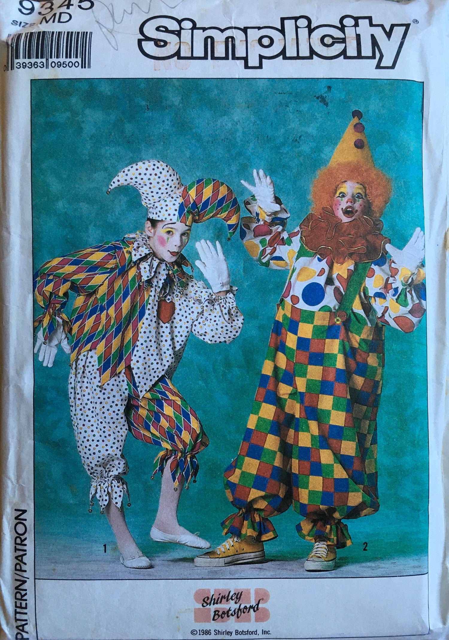 Simplicity 9345 Sewing Pattern (Vintage) CUT