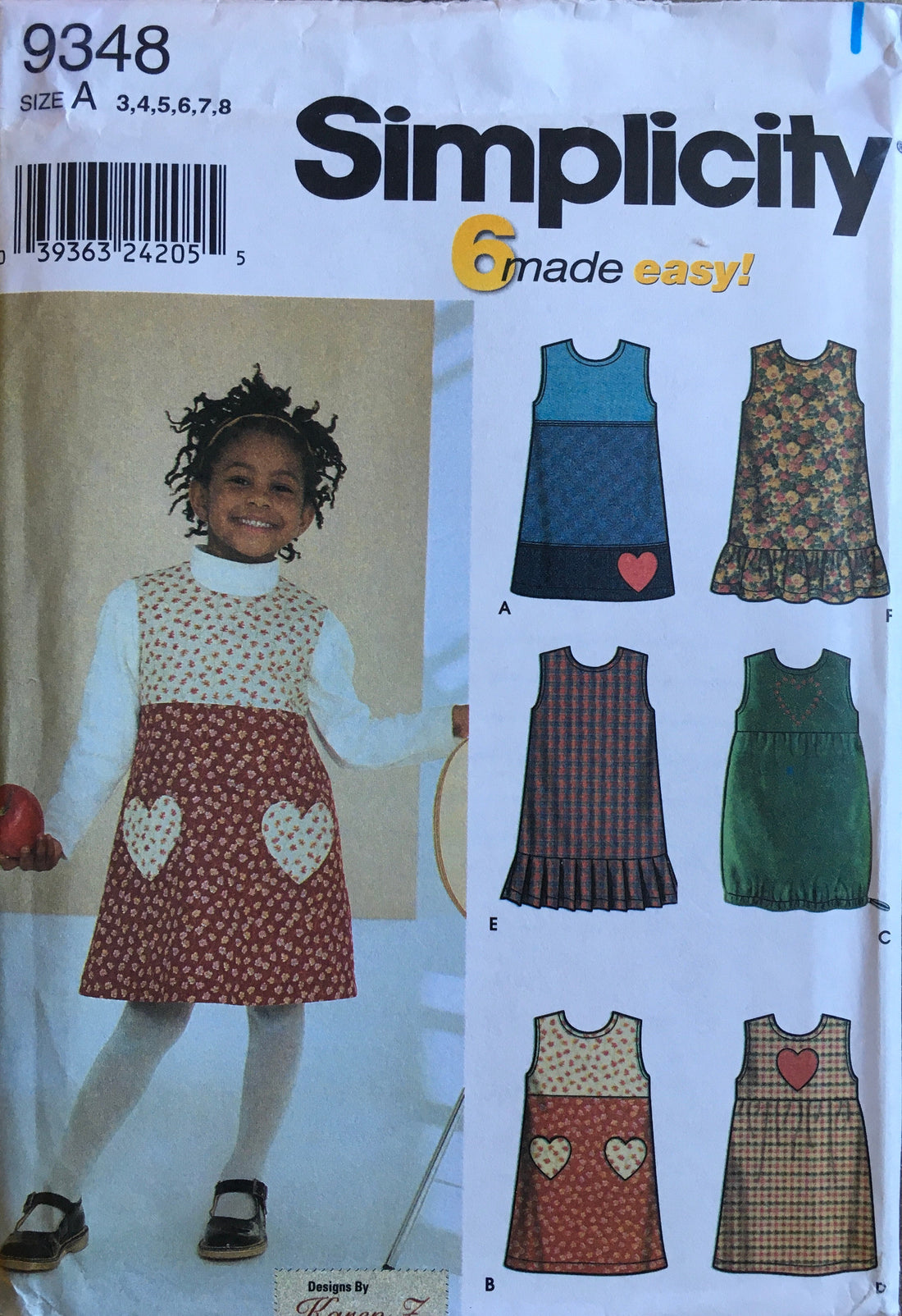 Simplicity 9348 Sewing Pattern (Vintage) UNCUT
