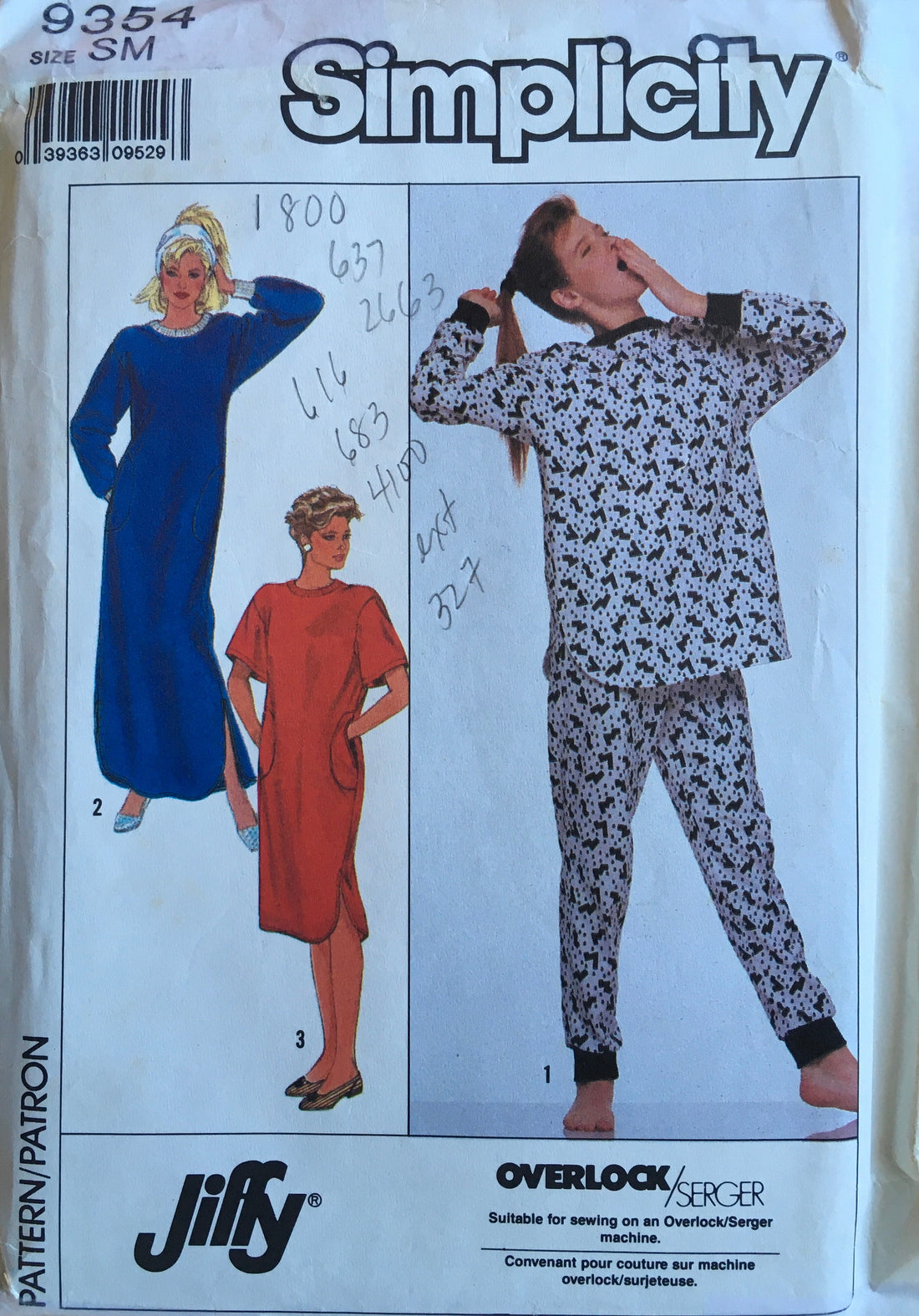Simplicity 9354 Sewing Pattern (Vintage) UNCUT