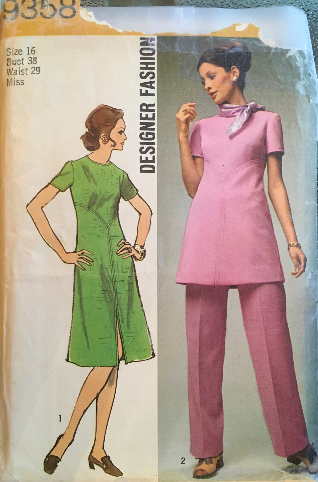 Simplicity 9358 Sewing Pattern (Vintage) CUT