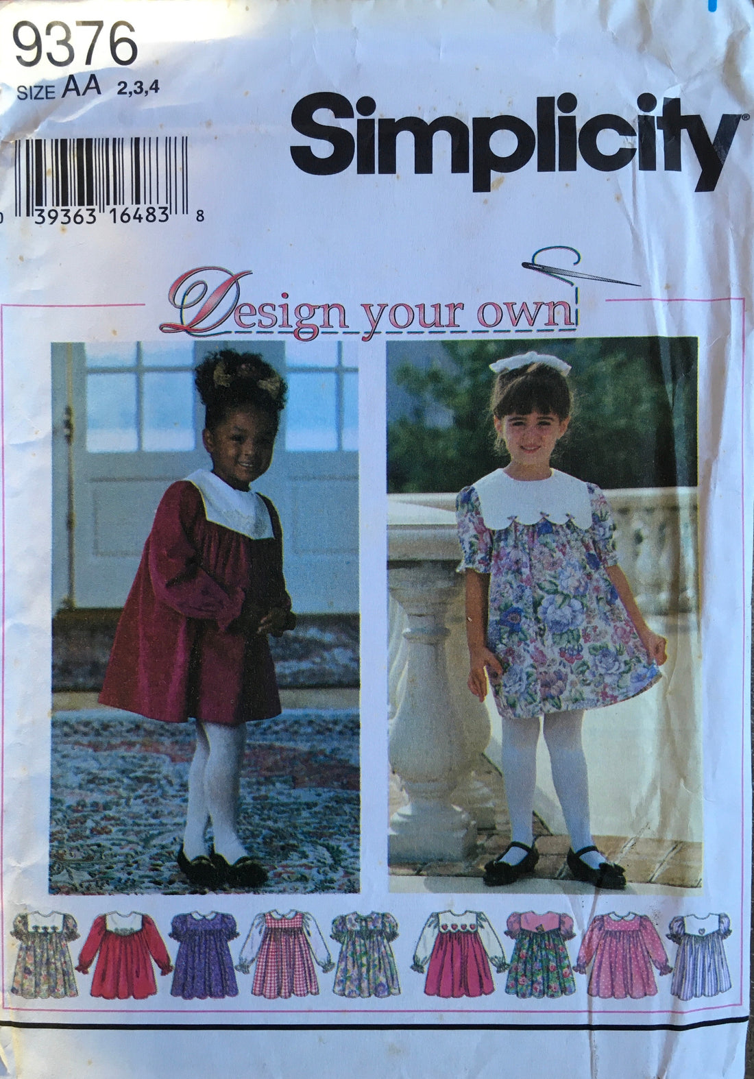 Simplicity 9376 Sewing Pattern (Vintage) UNCUT/CUT