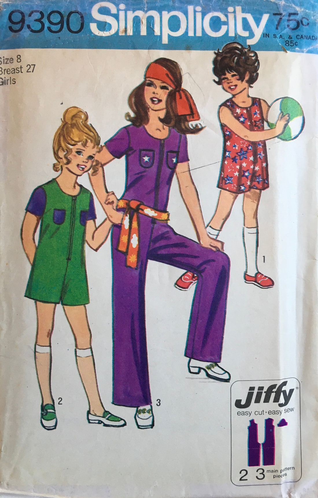 Simplicity 9390 Sewing Pattern (Vintage) CUT