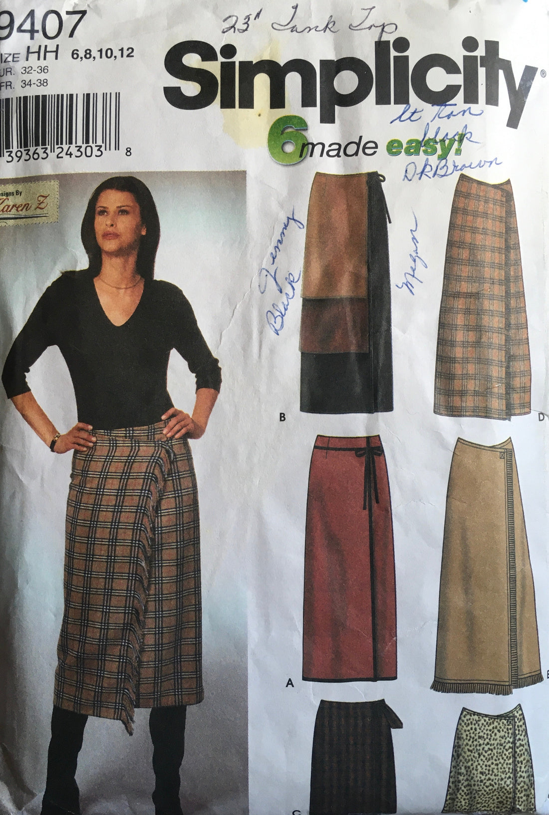 Simplicity 9407 Sewing Pattern (Vintage) CUT