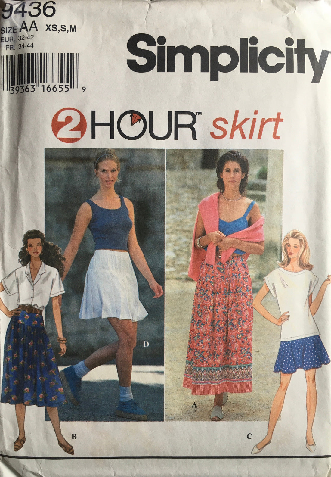Simplicity 9436 Sewing Pattern (Vintage) CUT