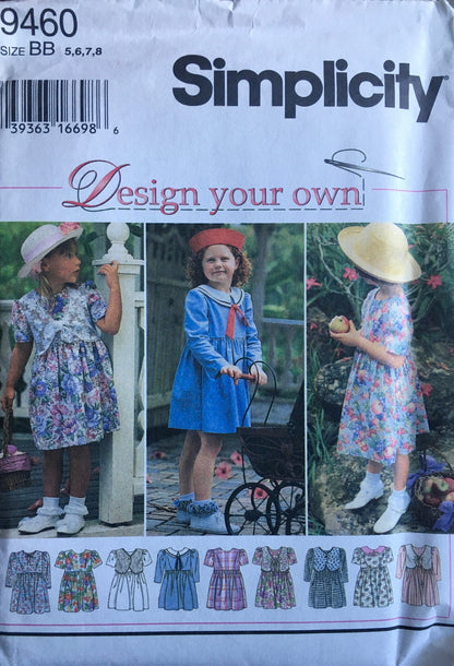 Simplicity 9460 Sewing Pattern (Vintage) UNCUT