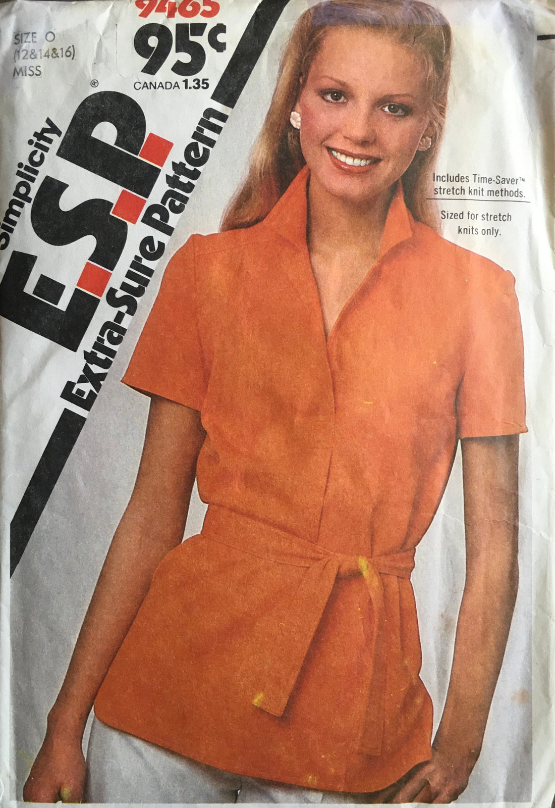 Simplicity 9465 Sewing Pattern (Vintage) CUT